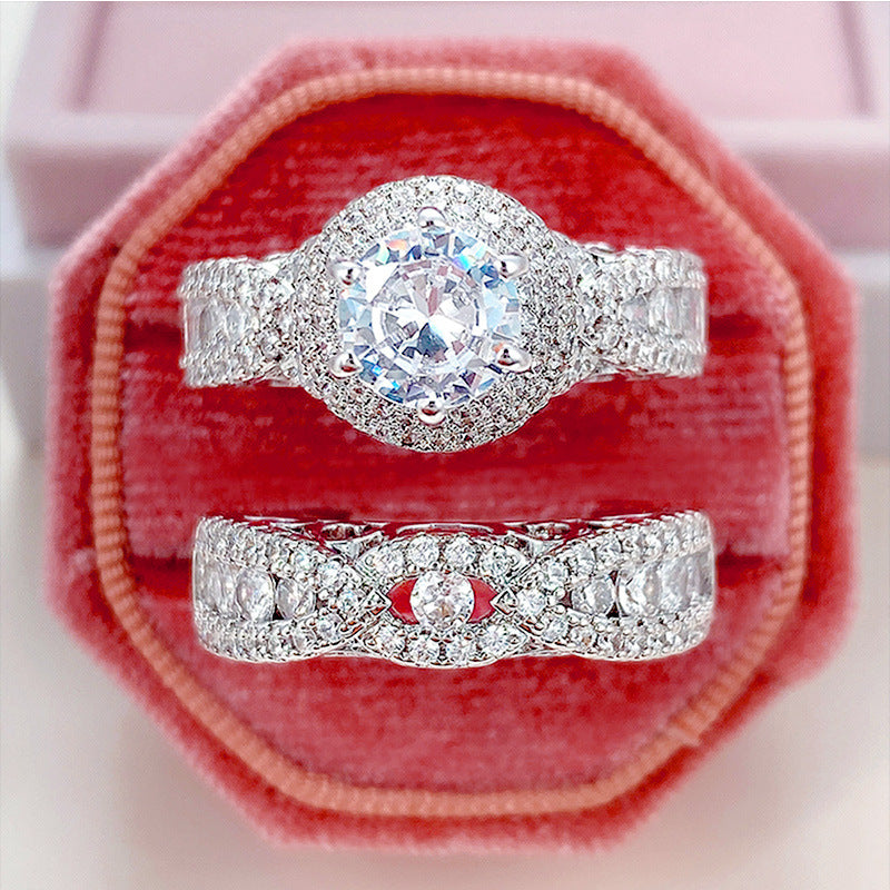 European And American Luxury Party Wedding Hand Ring