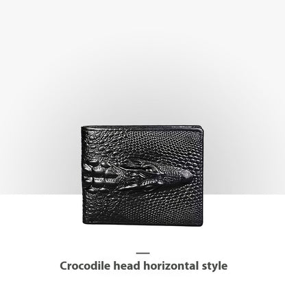 Personalisierte Retro-Handgemachte geprägte Lederbrieftasche für Männer