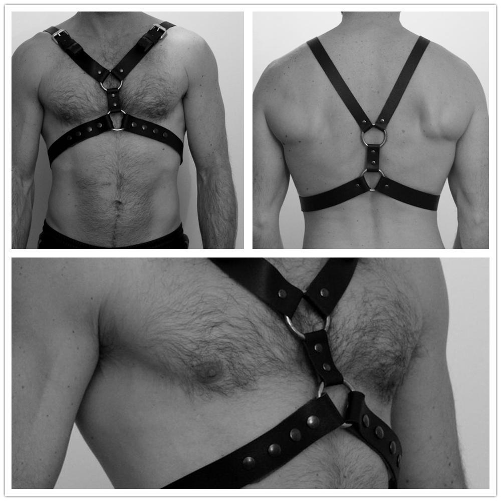 Men's Black Leather Sm Shapewear - BAGMODA