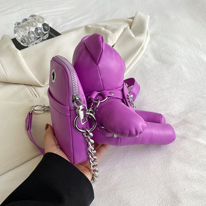 Teddy Charm Crossbody Bag - BAGMODA