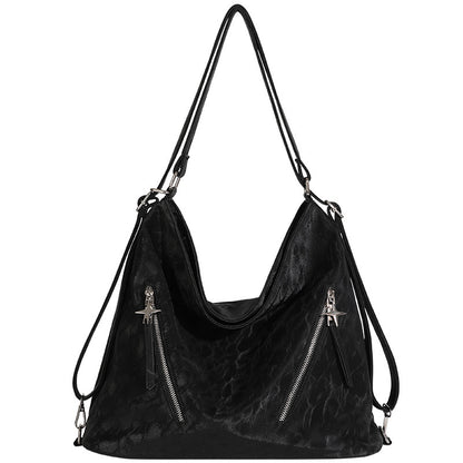 Mochila tote de terciopelo ligero