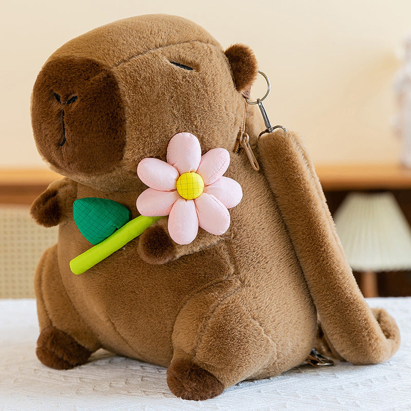 Capybara Rucksack Plüschtier Kreativer Rucksack