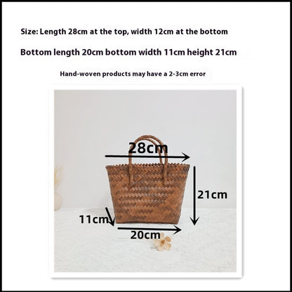 Creative Printing Bamboo Large Capacity Travel Handbag