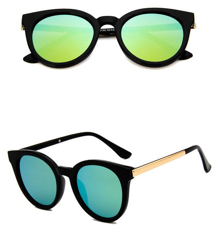 Gafas de sol de ojo de gato rosa para mujer, gafas de sol cuadradas con espejo para mujer, gafas de sol con revestimiento de marca de moda.