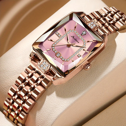 Reloj de mujer resistente al agua, de alta gama y moderno, combinable con todo.
