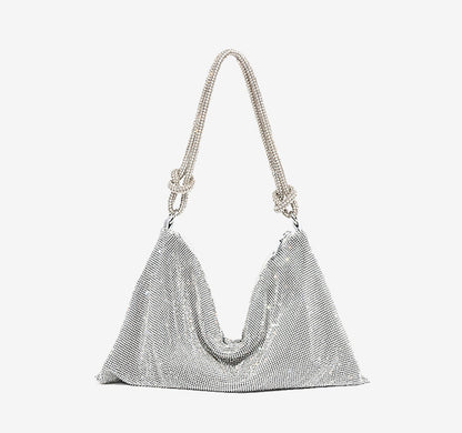 GlitzGlow Rhinestone Underarm Bag - BAGMODA