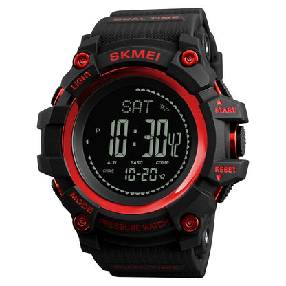 Reloj con brújula y calendario deportivo para exteriores para hombre, multifuncional.