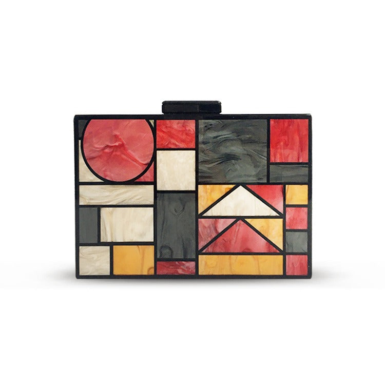 Geometric Square Bag