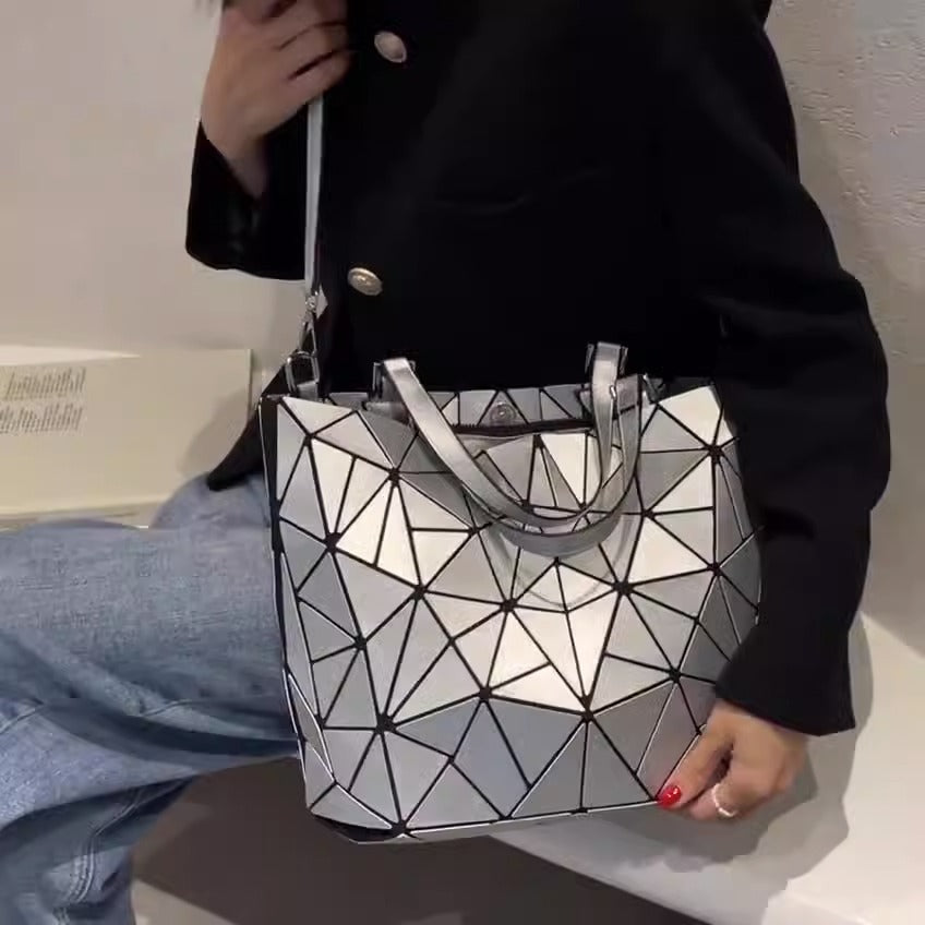 Geometric Rhombus Tote