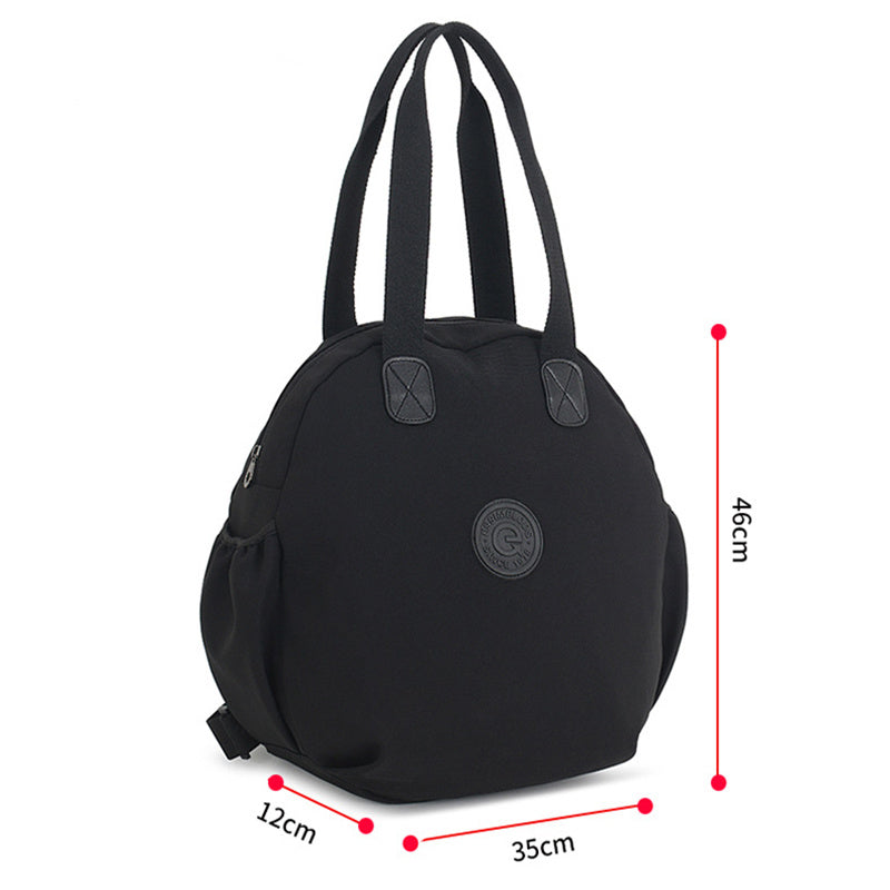 Black Round Multifunctional Backpack