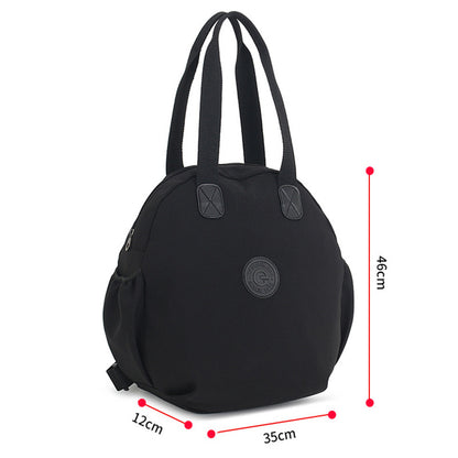 Mochila multifuncional redonda negra