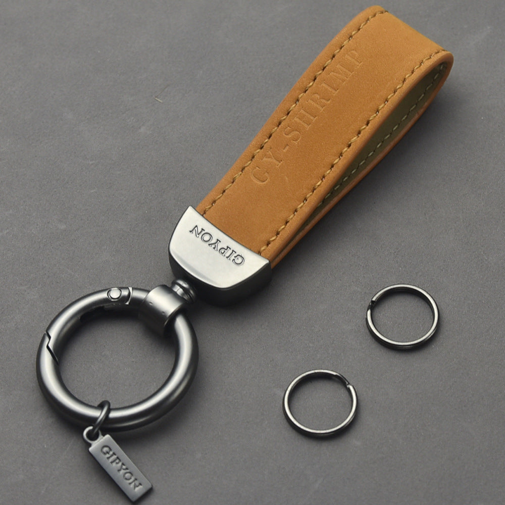 Car Key Ring Genuine Leather Pendant
