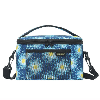 Tragbare, isolierte Lunchtasche aus Oxford-Stoff