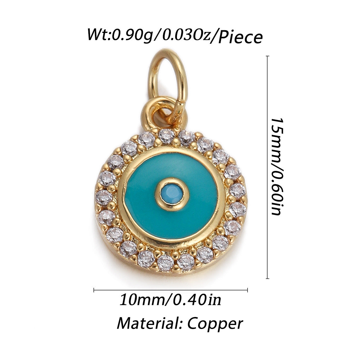 Love Drop Oil Pendant Micro-inlaid Diy Bracelet Necklace Accessories