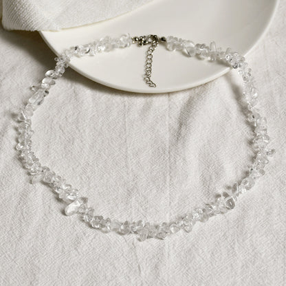 Collar de cristal de colores estilo vacaciones para mujer