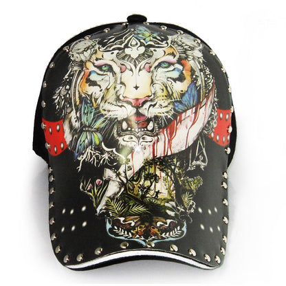 Gorra de béisbol con visera rígida y ala ancha impresa en 3D