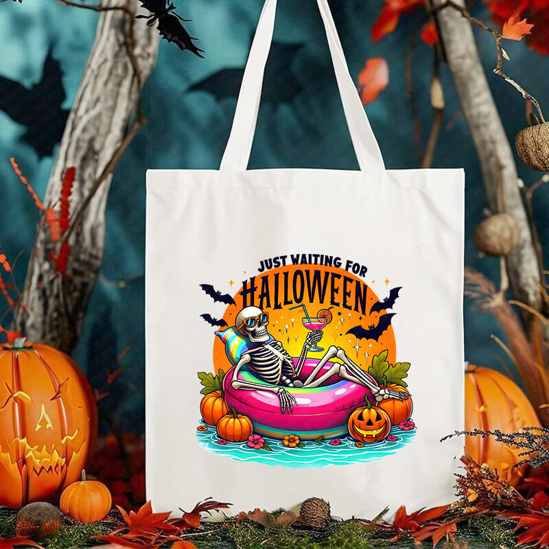 Halloween Printed Canvas Bag Shoulder Bag