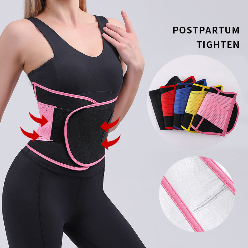 Faja moldeadora de cintura para mujer, banda de soporte para la espalda y control de abdomen, moldeadora corporal para pérdida de peso y sudor.