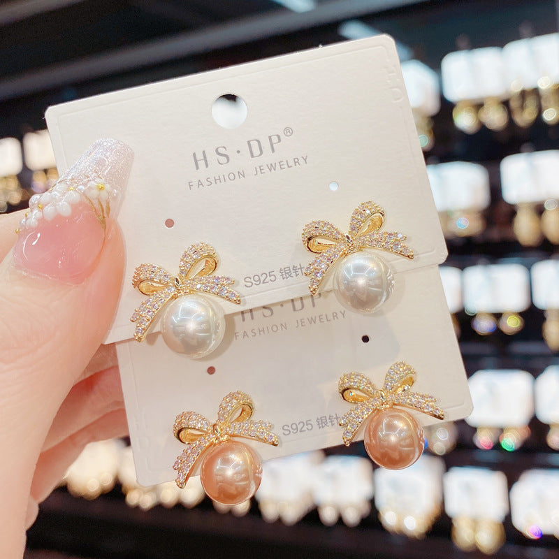 Bow Fashion Personality Ear Stud Women