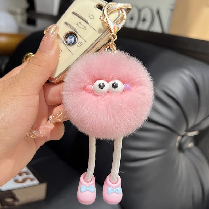 Plush Big Long Leg Small Briquette Key Ring