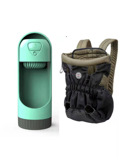 Mochila transportadora de mascotas para viajes al aire libre, de malla, transpirable, para el hombro