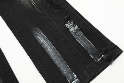 Fashion Loose Denim Bootcut Pants Men - BAGMODA