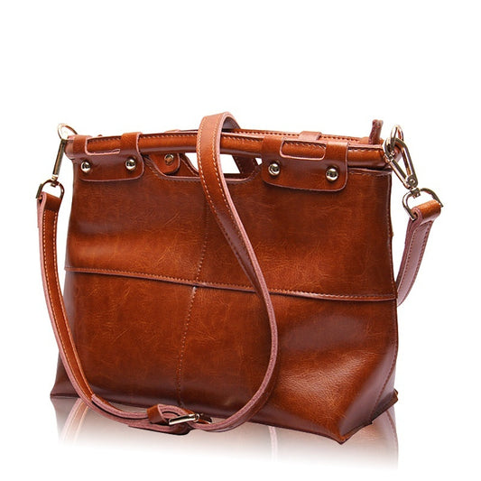 Retro Women's Leather Messenger Bag