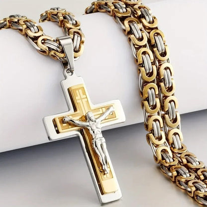 Joyería colgante de acero inoxidable para hombre con personalidad de moda y tendencia europea y americana
