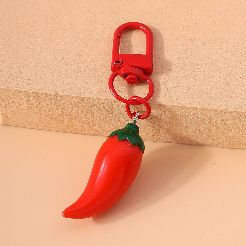 Creative Trendy Personalized Chili Keychain Accessory