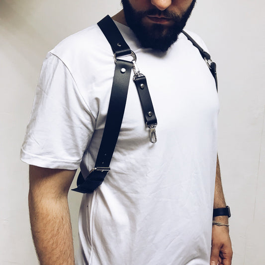 Leather Bound Straps For Men's Clothing