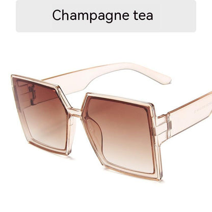Nuevas gafas de sol con montura cuadrada grande para mujer