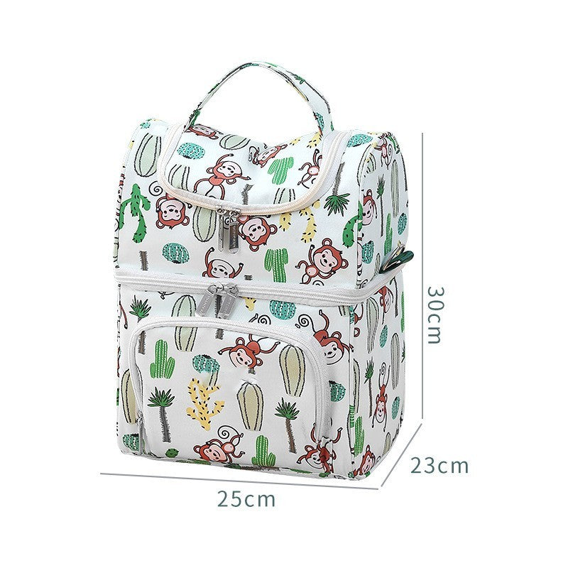 Students Carry Insulated Lunch Bag With Rice Preservation Bag