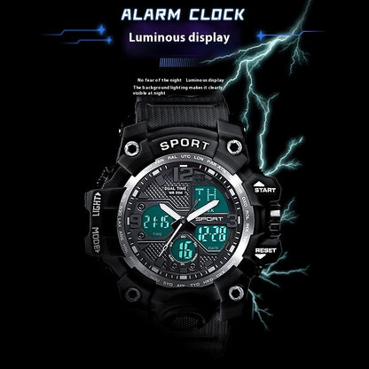 Reloj de Comercio Exterior, Tecnología Negra, Estudiante de Secundaria, Moderno, Deportivo, Luminoso, para Niños, Reloj Electrónico Transfronterizo