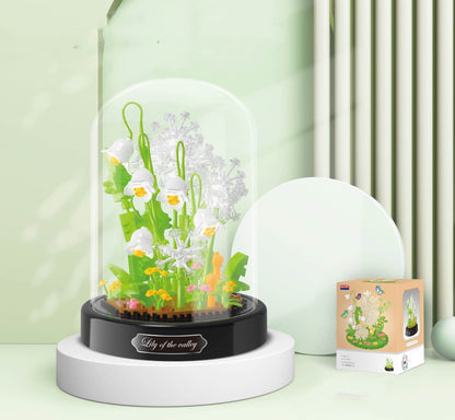 Juguetes de decoración de rosas con ensamblaje de partículas pequeñas
