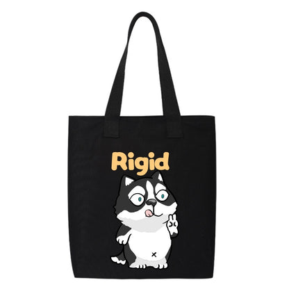 Shiba Inu Male And Female Shoulder Bag Canvas Large Capacity