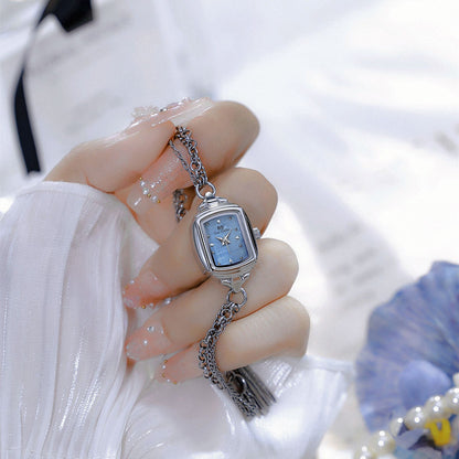 Damen New Minority Einfache hellblaue Uhr