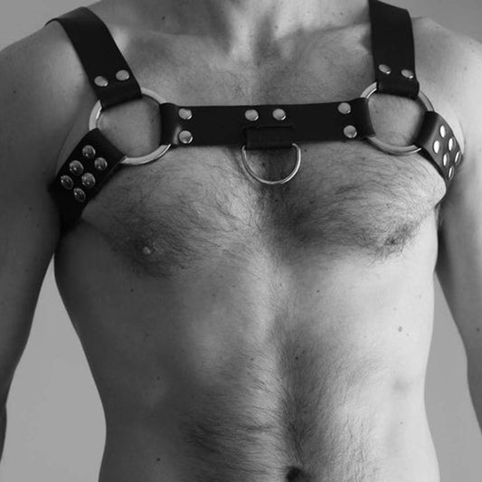 Men's Black Leather Sm Shapewear - BAGMODA