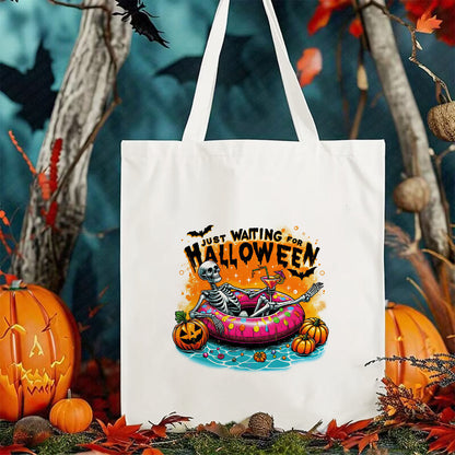 Halloween bedruckte Canvas-Tasche, Umhängetasche