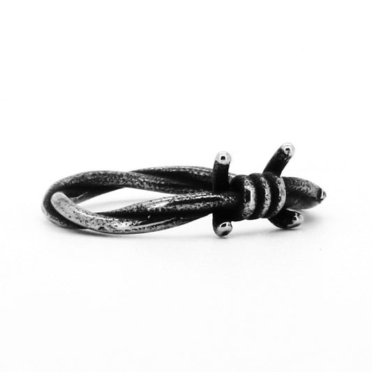 Steel Warrior Retro Fashion Minimalism Titanium Steel Ring