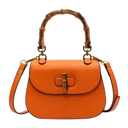 Vintage Bamboo Handle Shoulder Bag - BAGMODA