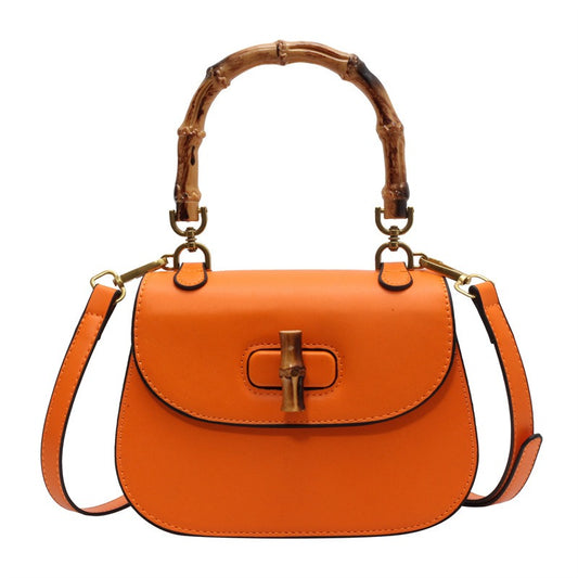Vintage Bamboo Handle Shoulder Bag