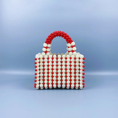Bolso de perlas con forma de bola de arándano