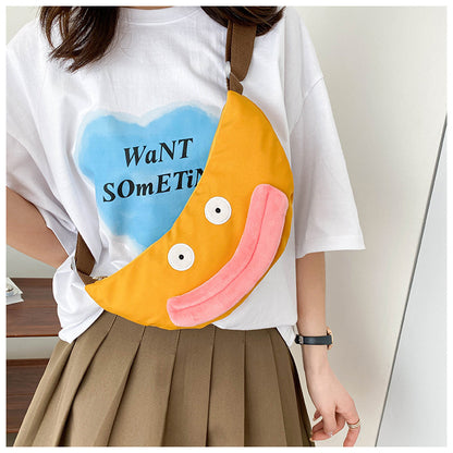 Lindo bolso amarillo de pato de pico grande