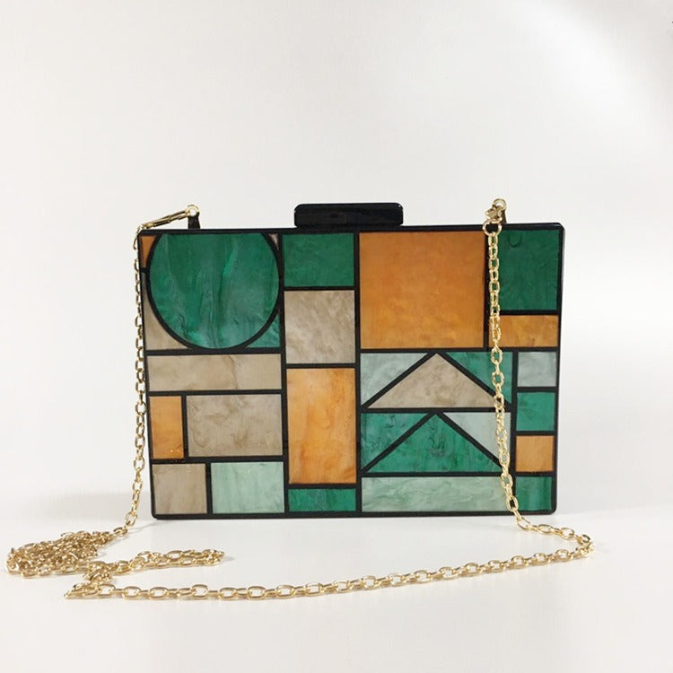 Geometric Square Bag
