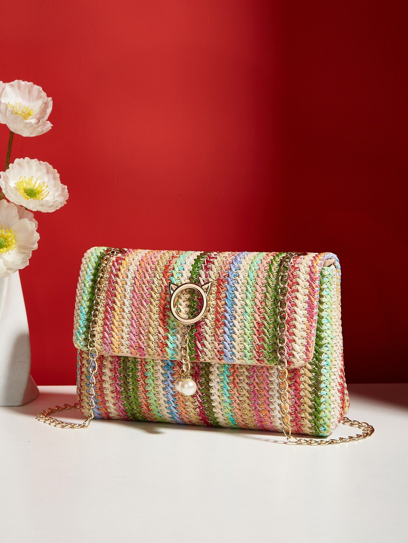 Charming Korean Straw Crossbody