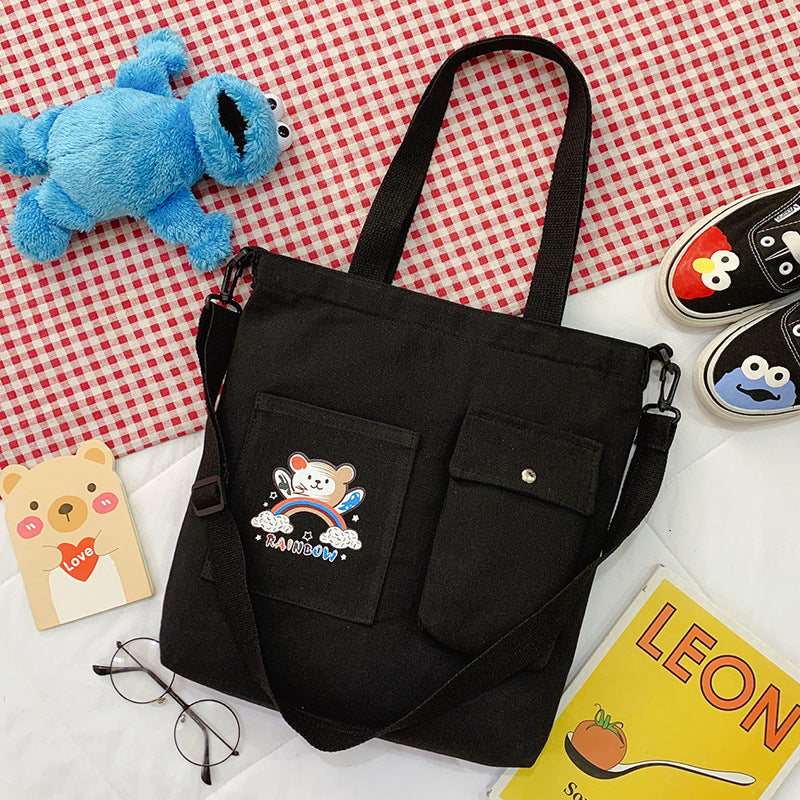 Cartoon Canvas Tote Bag