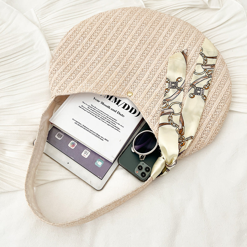 Straw Woven Round Bag
