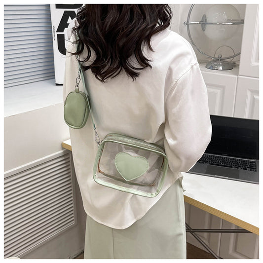 Transparent crossbody bag