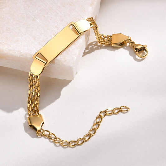 SS Titanium Snake Chain Bracelet
