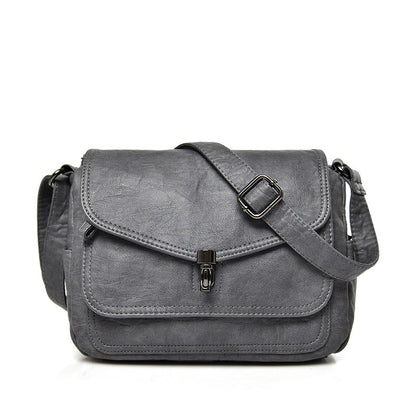 Soft leather retro crossbody bag - BAGMODA